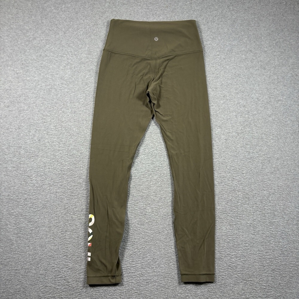Lululemon SoulCycle Align Leggings Womens 6 Olive Green High Waist Yoga Pants